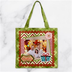 Zipper Grocery Tote Bag 