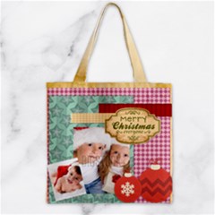 xmas - Zipper Grocery Tote Bag