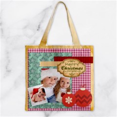 Zipper Grocery Tote Bag 