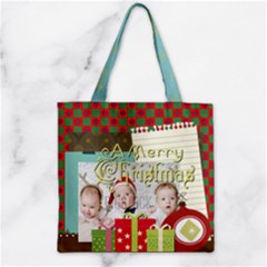 xmas - Zipper Grocery Tote Bag