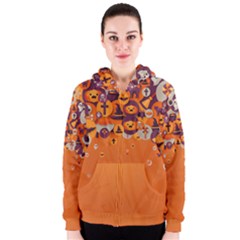 halloween - Women s Zipper Hoodie