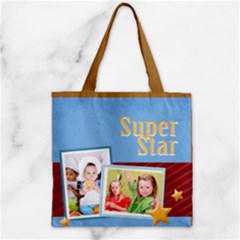 Zipper Grocery Tote Bag 