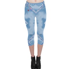 Blue Capri Leggings - Capri Leggings 