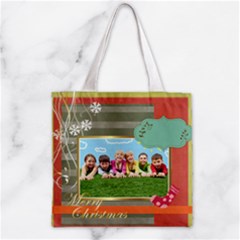 xmas - Zipper Grocery Tote Bag