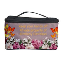 Roses And Butterfly Cosmetic Storage Case
