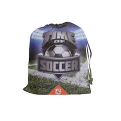 Time of soccer - Level 1 - Drawstring Pouch (Large)