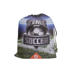 Time of soccer - Level 4 - Drawstring Pouch (Large)