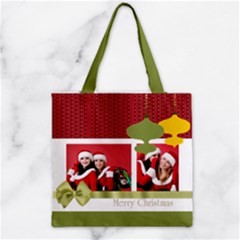 Zipper Grocery Tote Bag 