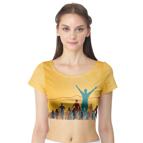 Short Sleeve Crop Top 