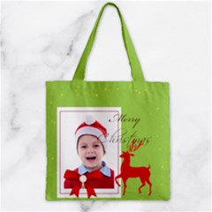 xmas - Zipper Grocery Tote Bag