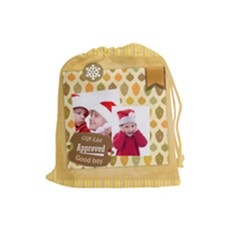 xmas - Drawstring Pouch (Large)