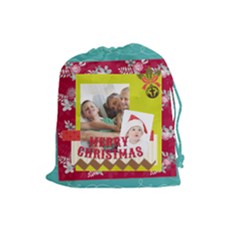 xmas - Drawstring Pouch (Large)