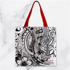 Tote - Caitlin - Zipper Grocery Tote Bag