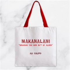 Zipper Grocery Tote Bag 