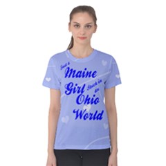 Maine Girl T shirt - Women s Cotton Tee