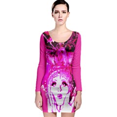 PMS Skyhigh Pink - Long Sleeve Bodycon Dress