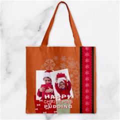 Zipper Grocery Tote Bag 