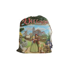 Village Cubes bag - Drawstring Pouch (Medium)