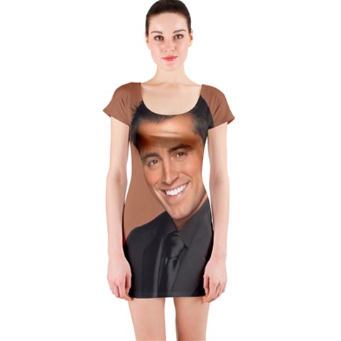 Short Sleeve Bodycon Dress Front