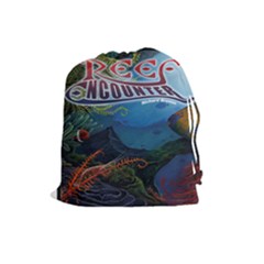 Reef Encounter  - Drawstring Pouch (Large)