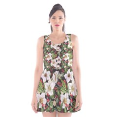 flower - Scoop Neck Skater Dress