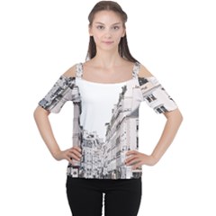 city - Cutout Shoulder T-Shirt
