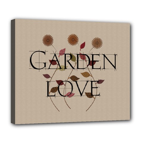 Garden Love Gardener Florist Nature - Deluxe Canvas 24  x 20  (Stretched)
