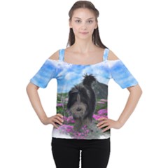 Cessy - Cutout Shoulder T-Shirt