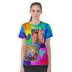 Rainbow Stitch Shirt - Women s Cotton Tee