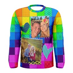 Rainbow Stitch Shirt - Men s Long Sleeve Tee