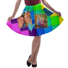 Rainbow Stitch - A-line Skater Skirt