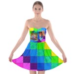 Rainbow Stitch - Strapless Bra Top Dress