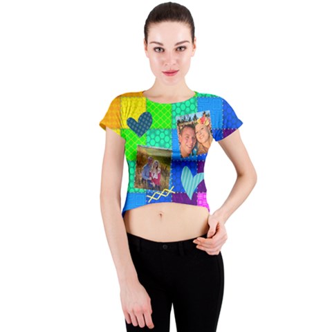 Crew Neck Crop Top 