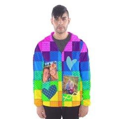 Rainbow Stitch - Men s Hooded Windbreaker