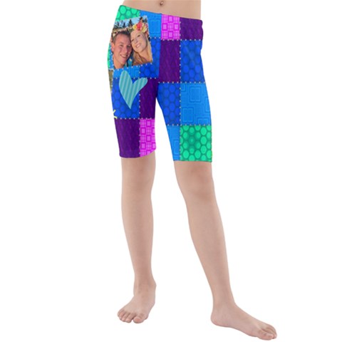 Kids  Mid Length Swim Shorts 