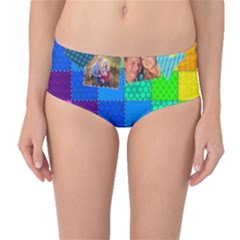 Rainbow Stitch - Mid-Waist Bikini Bottoms