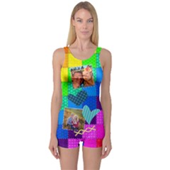 Rainbow Stitch - One Piece Boyleg Swimsuit