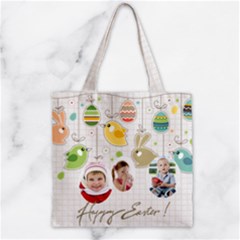 Zipper Grocery Tote Bag 