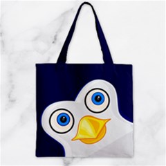 Penguin - Zipper Grocery Tote Bag