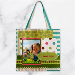 Zipper Grocery Tote Bag 