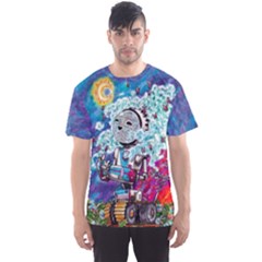 sunset robot shirt - Men s Sport Mesh Tee