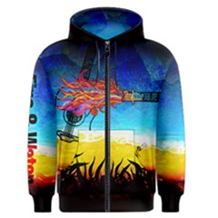 Fire & Water Hoodie #1 - Men s Zipper Hoodie