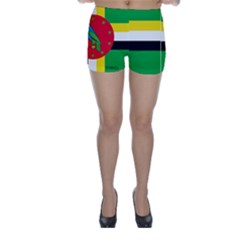 Dominica flag shorts - Skinny Shorts