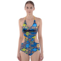 Swimsuit - Cut-Out One Piece Swimsuit