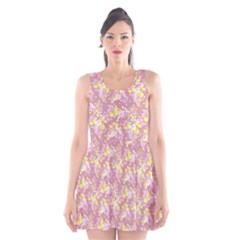 Fullmetal Alchemist Hawaiian Print Skater Dress - Pink - Scoop Neck Skater Dress