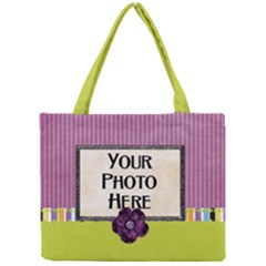 Purple and Stripes Tote - Mini Tote Bag