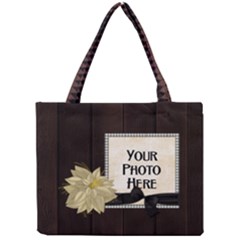 Wood Background tote - Mini Tote Bag