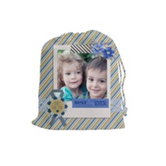 summer time - Drawstring Pouch (Large)