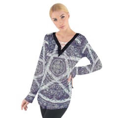 Pentagram blouse - Tie Up T-Shirt