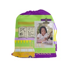 back to school - Drawstring Pouch (XL)